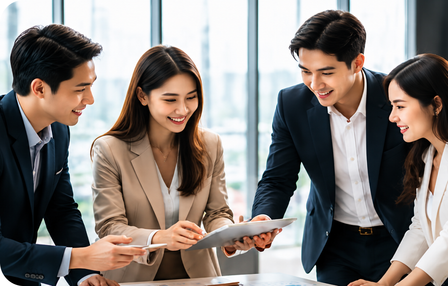 Business people collaborating